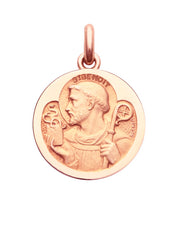 Médaille Saint Benoit OR ROSE 18 carats / 15 mm
