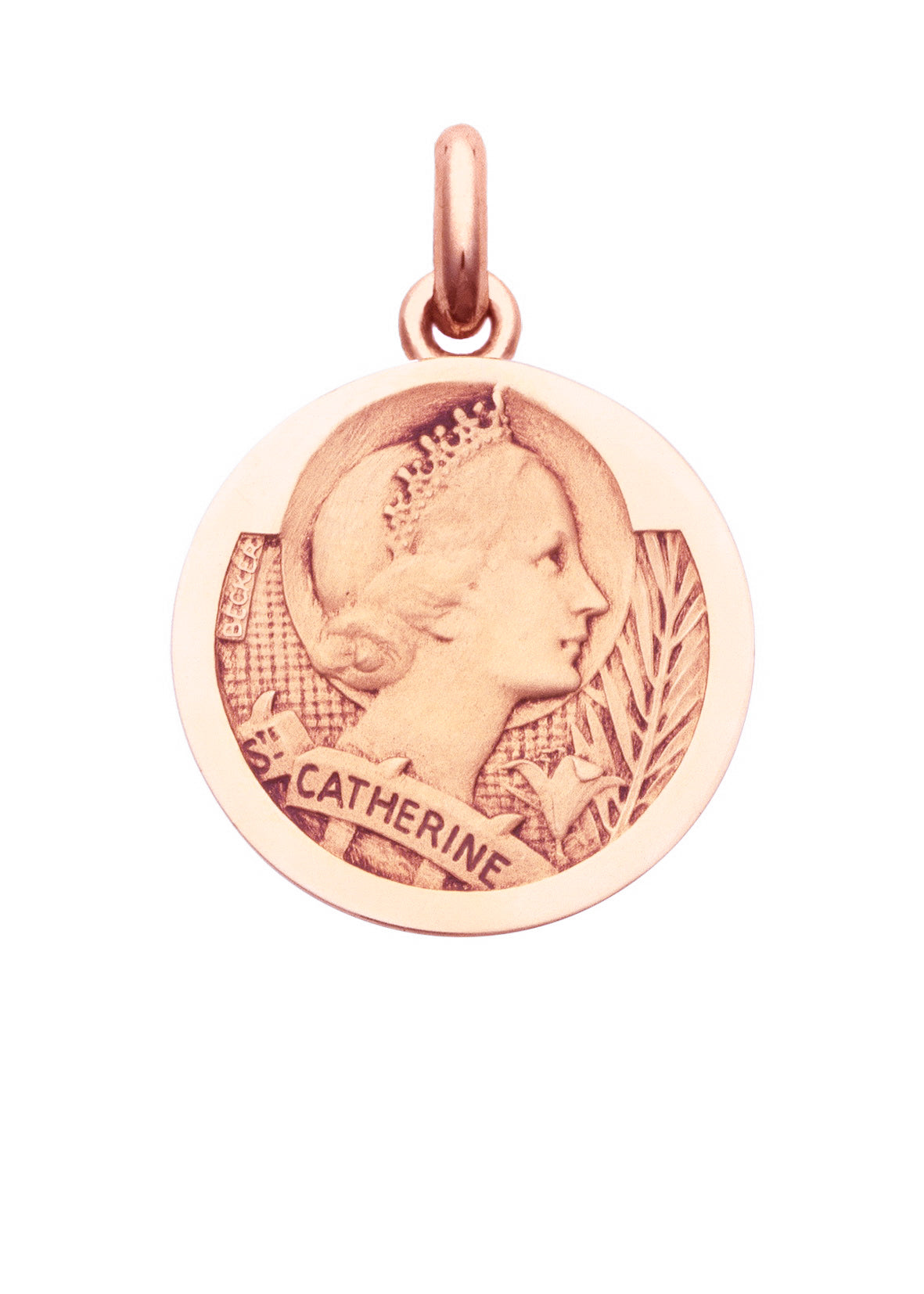 Médaille Sainte Catherine OR ROSE 18 carats / 15 mm