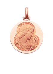 Médaille Sainte Elisabeth OR ROSE 18 carats / 15 mm