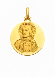 Médaille Saint Éric OR JAUNE 18 carats / 15 mm