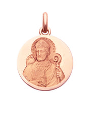 Médaille Saint Frédéric OR ROSE 18 carats / 15 mm