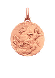 Médaille Saint Georges OR ROSE 18 carats / 12 mm