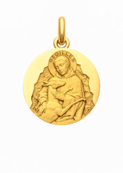 Médaille Saint Gilles OR JAUNE 18 carats / 15 mm