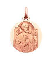 Médaille Saint Grégoire OR ROSE 18 carats / 15 mm