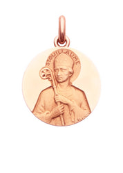 Médaille Saint Guillaume OR ROSE 18 carats / 15 mm