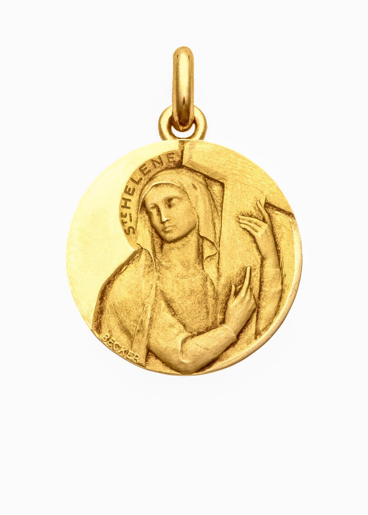 Médaille Sainte Hélène OR JAUNE 18 carats / 15 mm