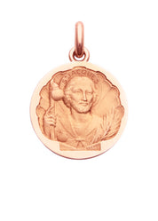 Médaille Saint Jacques OR ROSE 18 carats / 15 mm