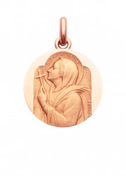 Médaille Sainte Laurence OR ROSE 18 carats / 15 mm