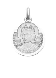 Médaille Saint Louis OR BLANC 18 carats / 20 mm