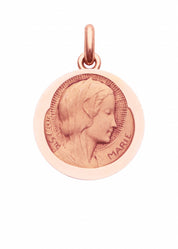 Médaille Sainte Marie OR ROSE 18 carats / 15 mm