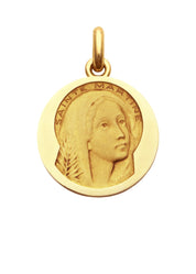 Médaille Sainte Martine OR ROSE 750 / 20 mm