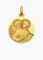 Médaille Saint Matthieu OR JAUNE 18 carats / 15 mm
