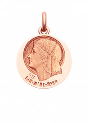Médaille Sainte Monique OR ROSE 18 carats / 15 mm