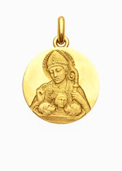 Médaille Saint Nicolas OR JAUNE 18 carats / 15 mm