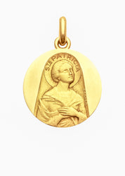 Médaille Sainte Patricia OR JAUNE 18 carats / 15 mm