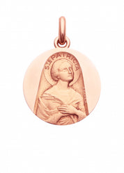 Médaille Sainte Patricia OR ROSE 18 carats / 15 mm