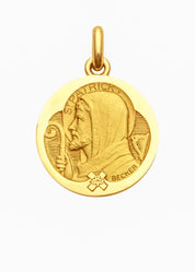 Médaille Saint Patrick OR JAUNE 18 carats / 15 mm