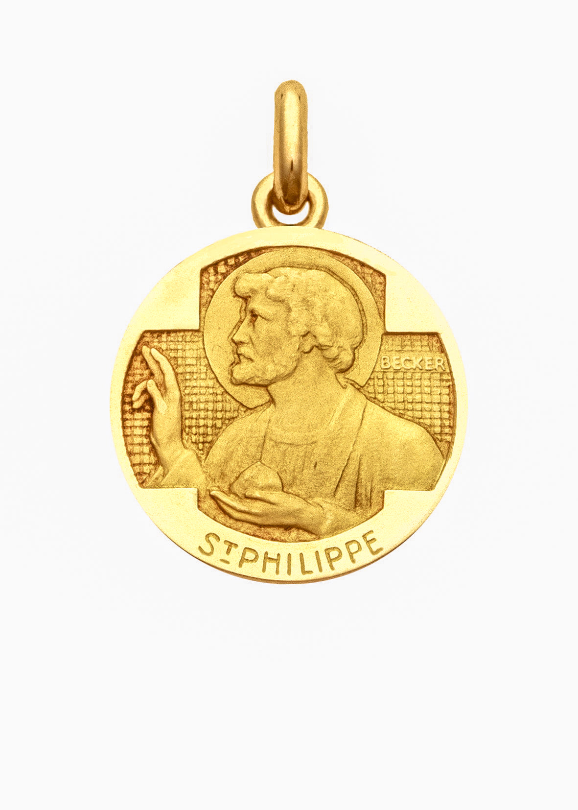 Médaille Saint Philippe OR JAUNE 18 carats / 15 mm