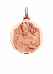 Médaille Saint Rémi OR ROSE 18 carats / 15 mm
