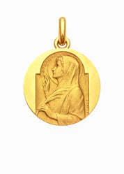 Médaille Sainte Sabine OR JAUNE 18 carats / 15 mm