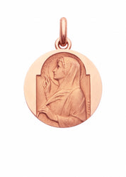 Médaille Sainte Sabine OR ROSE 18 carats / 15 mm