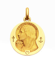 Médaille Sainte Sophie OR JAUNE 18 carats / 15 mm