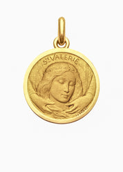 Médaille Sainte Valérie OR JAUNE 18 carats / 15 mm
