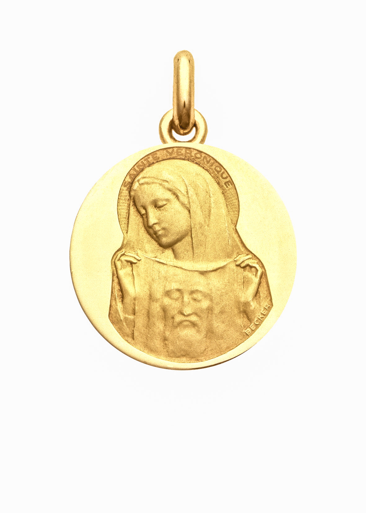 Médaille Sainte Véronique OR JAUNE 18 carats / 15 mm