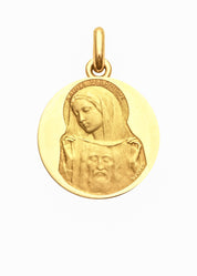 Médaille Sainte Véronique OR JAUNE 18 carats / 15 mm