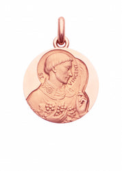 Médaille Saint Vincent OR ROSE 18 carats / 15 mm