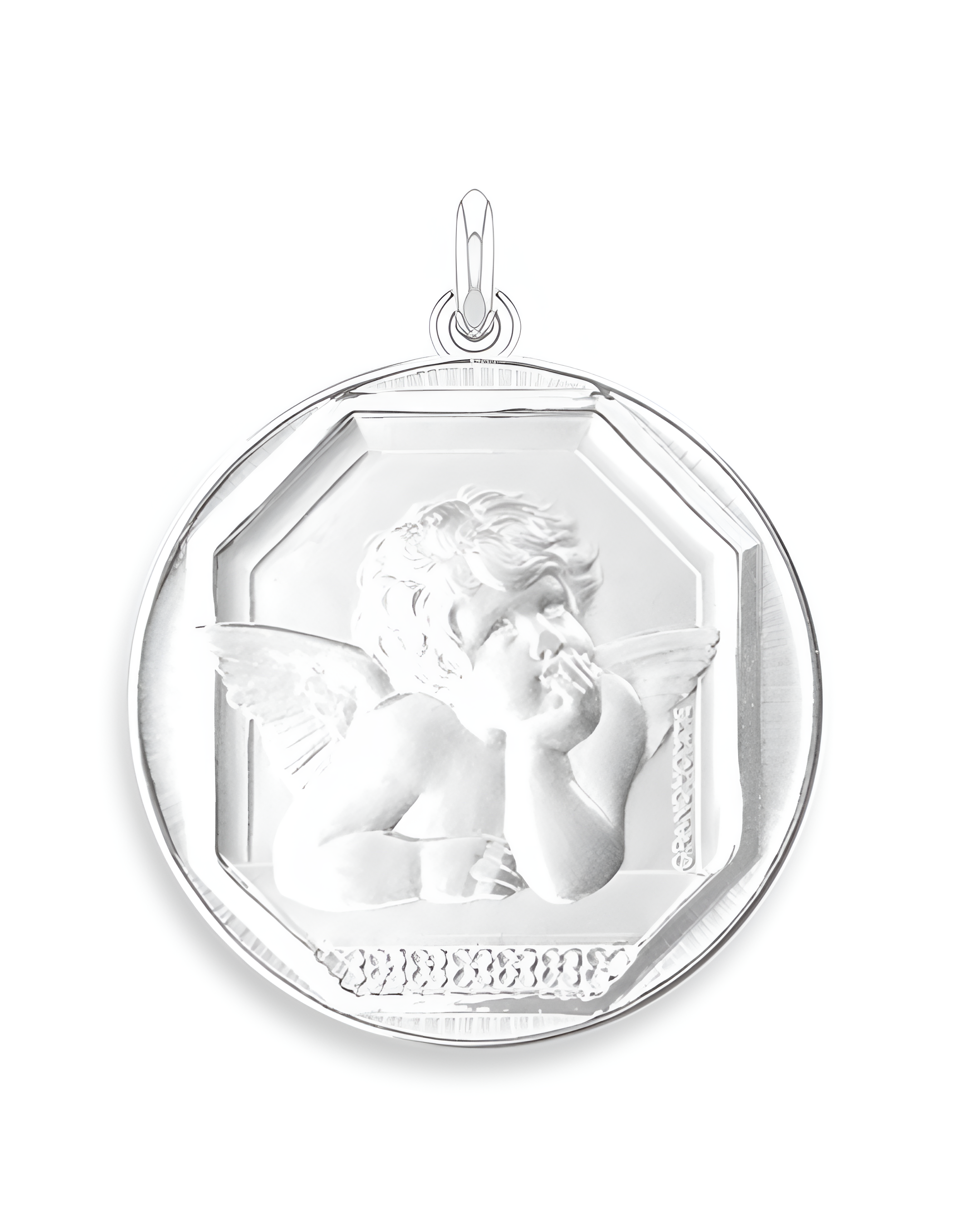 Grandhomme Angel Raphael Octagonal Cradle Medal