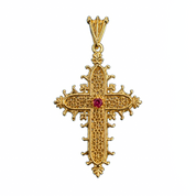 Croix d'estaing avec 1 rubis