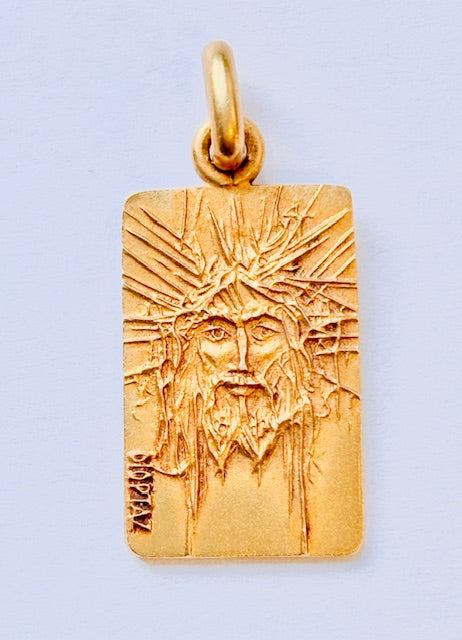 Rectangular Dioptaz Christ Medal