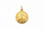 Médaille Saint Eloi avec couleur or uniformisée